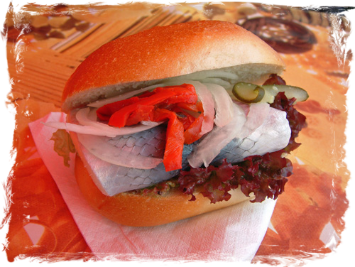 Fischbrötchen-Bismarckhering 