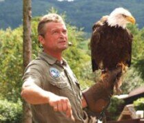 Falknerei im Vogelpark Steinen